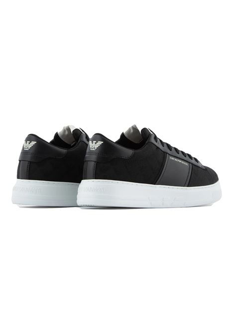 Tonal all-over eagle nylon sneakers EMPORIO ARMANI | shoes | X4X570 XN183K001